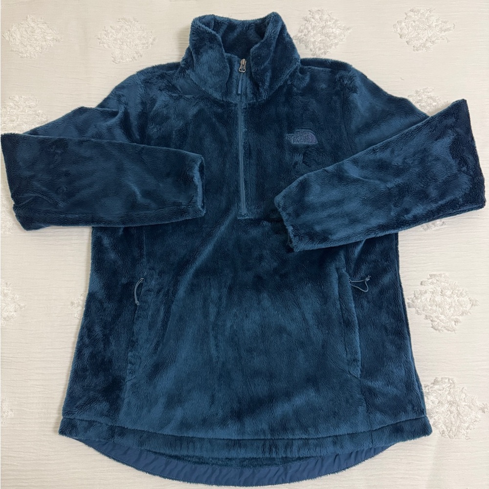 The North Face Women's Teal Fleece Quarter Zip
